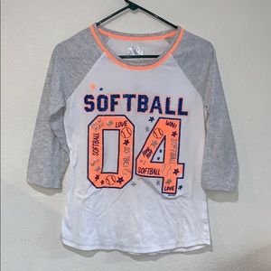 Justice softball shirt
